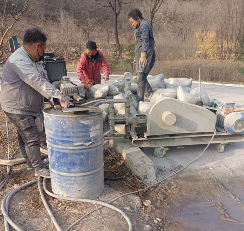 龙江路面下沉注浆